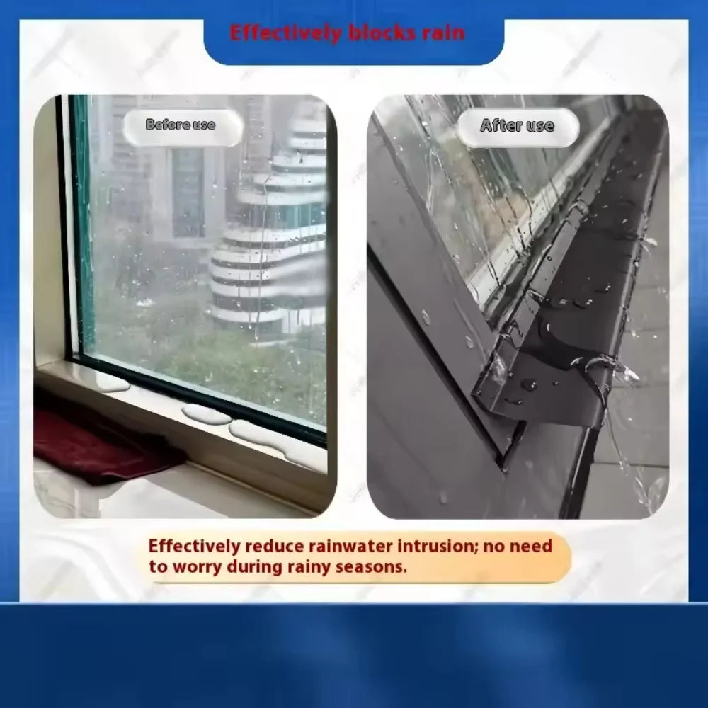 50mm Sliding Window Water Blocking Strip – Windproof & Waterproof Soft Sealing Bar for Rain Protection
