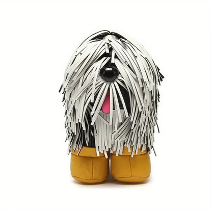 Women’s Luxury Designer PU Leather Crossbody Wallet – Cute Dog-Shaped Evening Handbag