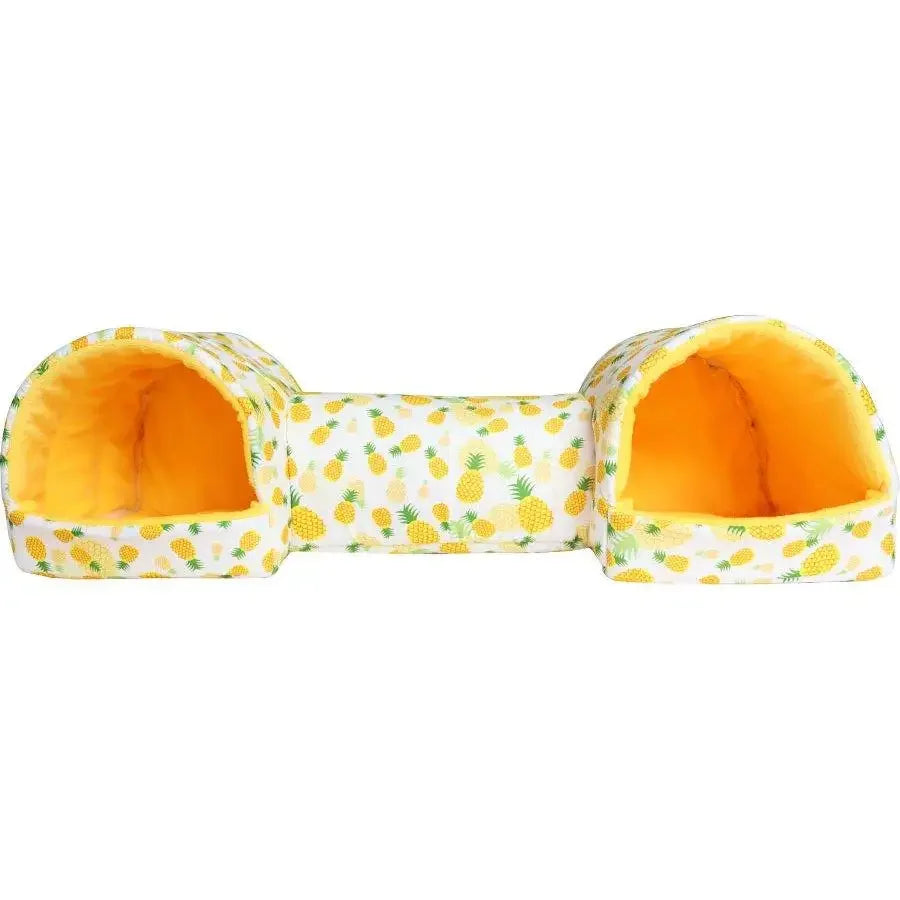 Small Pet Hideaway Tunnel - Cozy Hamster, Gerbil, Guinea Pig, and Ferret Sleeping Cave and Hideout Toy