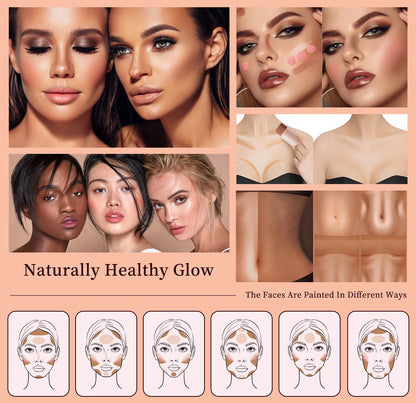 Hellokiss Multifunctional Grooming Stick 3-Piece Set – 3D Modification, Highlight & Brightening Blush Stick