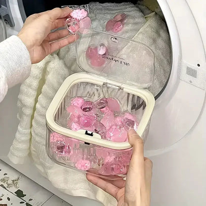 Transparent Mini Desktop Storage Box — Waterproof Pop-Up Cover Organizer for Laundry Detergent, Beads, Powder, Kitchen and Dining Table