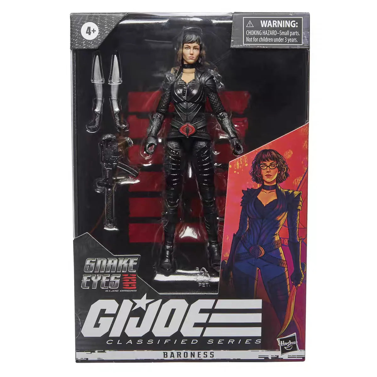 Hasbro G.I. Joe Classified Series Snake Eyes Action Figure 20cm - Anime Style Collectible Toy Gift
