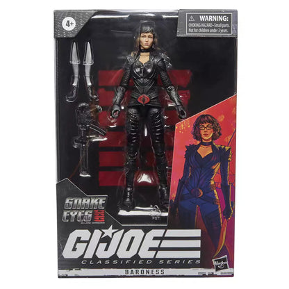Hasbro G.I. Joe Classified Series Snake Eyes Action Figure 20cm - Anime Style Collectible Toy Gift