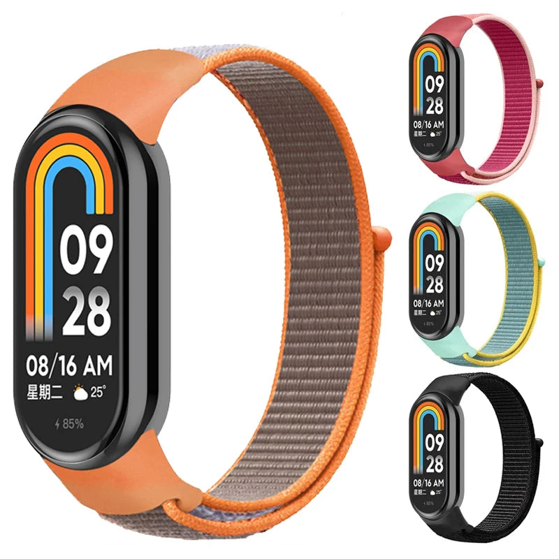 Nylon Loop Strap for Xiaomi Mi Band 9 & 8 NFC – Sport Replacement Wristband for Mi Band 7 6 5 4 3