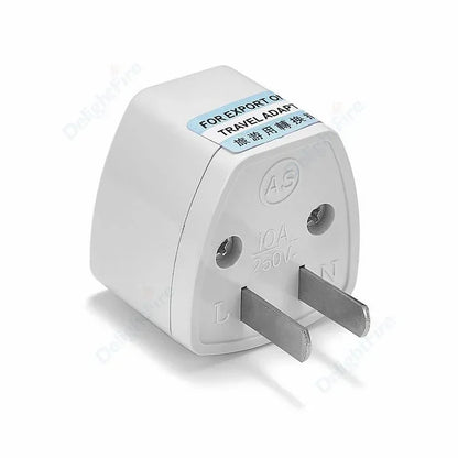 KR Plug Adapter – Multifunction Universal AU, UK, US to EU Type E/F Electrical Socket for France & Spain Travel