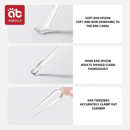 LED Earwax Removal Tool Set – Luminous Ear Cleaner with Ear Spoon and Tweezers for Adults and Children