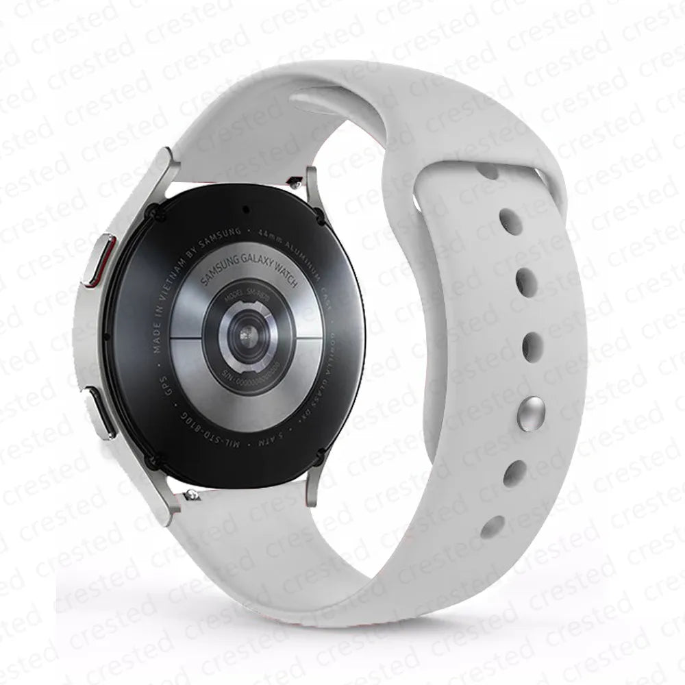 20mm/22mm Silicone Watch Strap – Compatible with Samsung Galaxy Watch 7/6/4 Classic, 5 Pro, 3, Active 2, Gear S3 & Huawei GT 2e/3/4 Bands