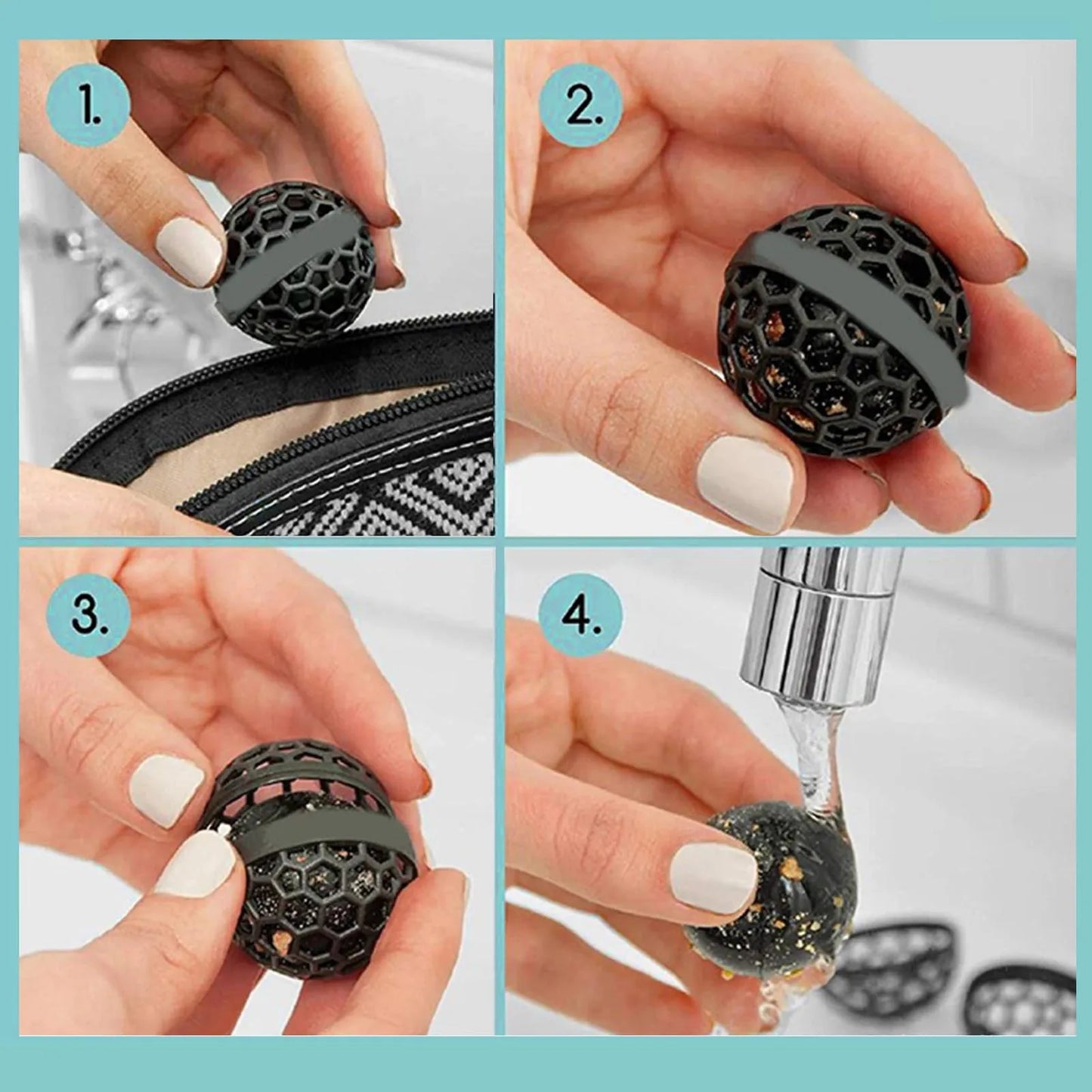 Backpack Purse Sticky Ball - Effective Cleaner for Bags, Dust, Dirt, Crumbs, and Debris - Hair Removal Catcher and Handbag Accessories - Keep Your Bags Clean