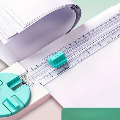 4-in-1 Multi-function Paper Cutter: 360-Degree Rotary Paper Cutter with Creasing Machine - Hand-Cutting Art Tools