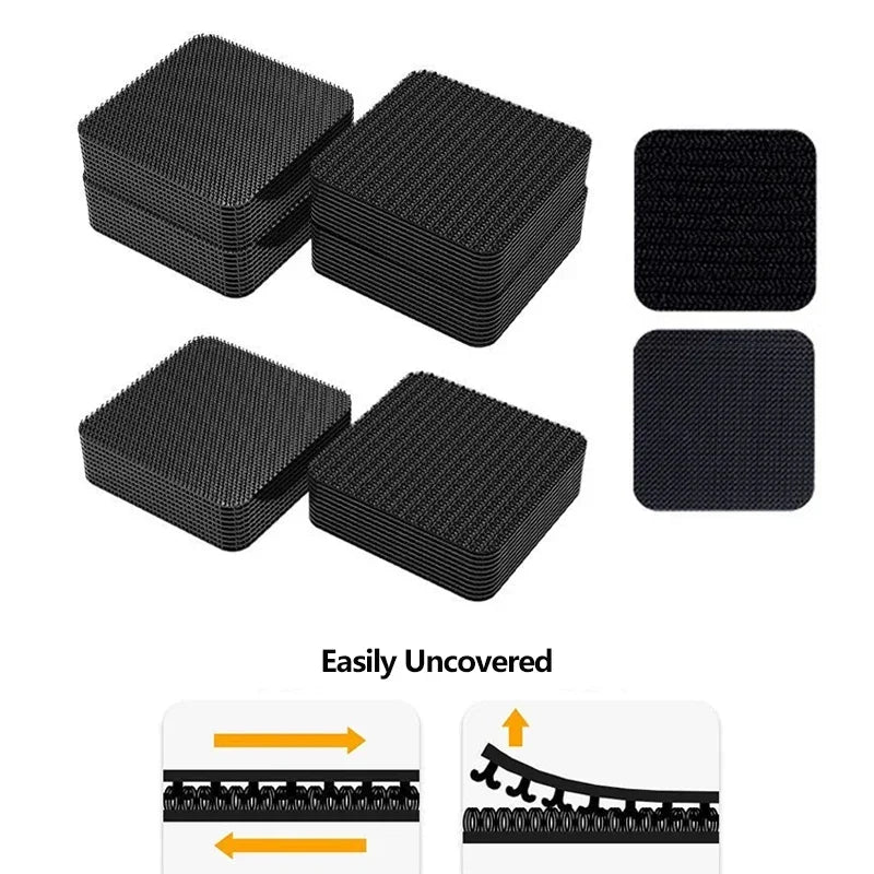 Universal Car Carpet Tape - Floor Mat Clip Fixing Bracket Grip with Self-Adhesive Fastener Sticker - Car Floor Mat Fixing Solution