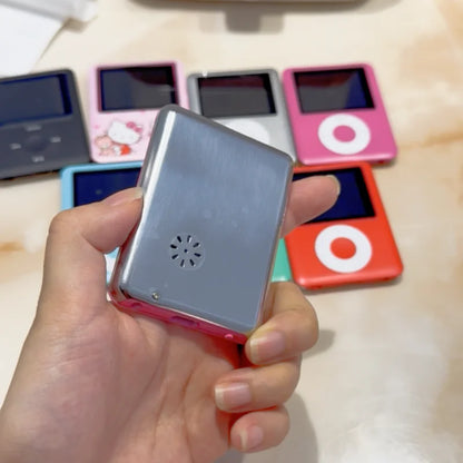 Kawaii Hello Kitty Mini MP3 Player – Cartoon Anime Portable Music Walkman for Students, Sports & External Sound Playback