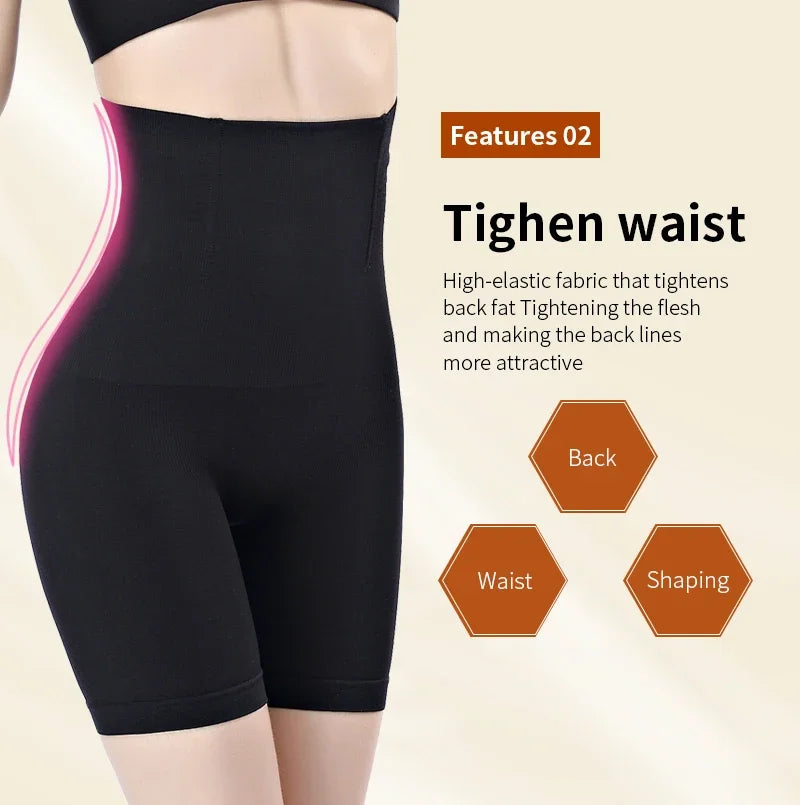 Women’s Seamless High-Waist Shapewear – Butt Lifter Tummy Control Slimming Panty Briefs