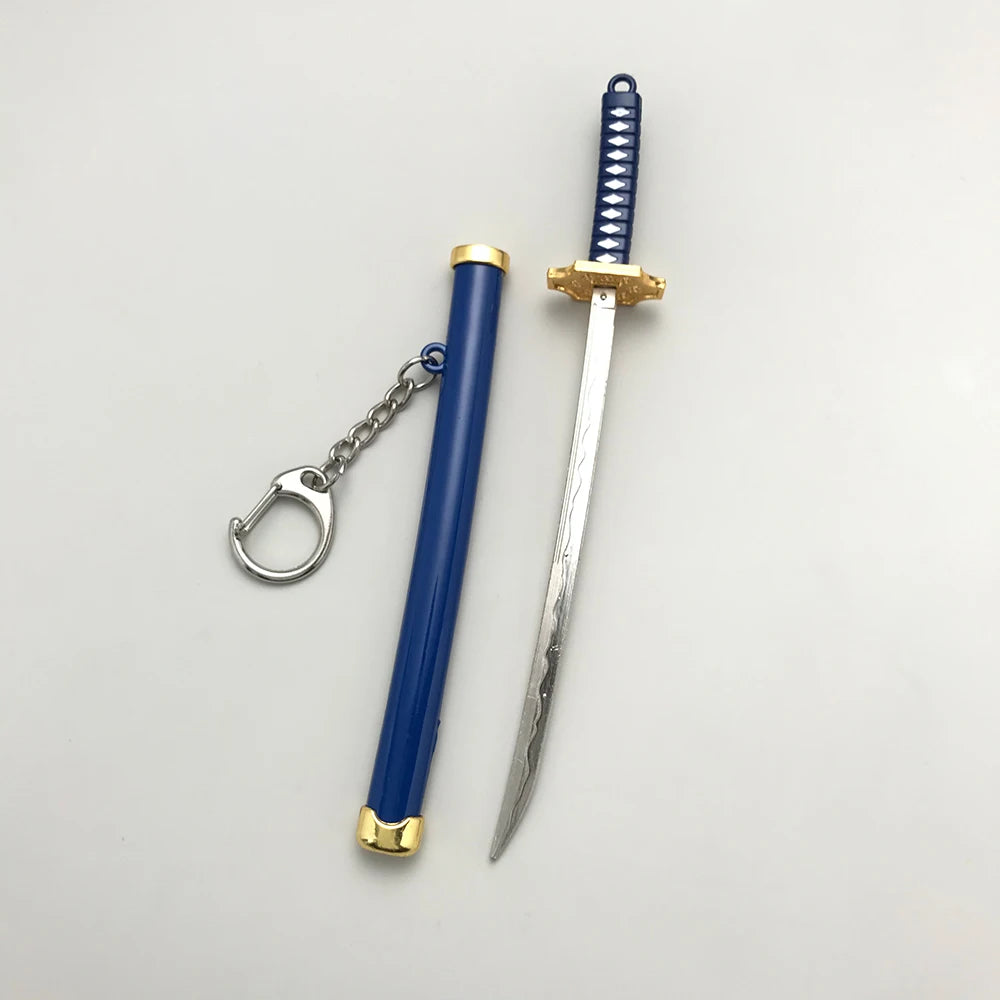8 Styles Roronoa Zoro Samurai Sword Keychain – Katana Scabbard Keyring for Men & Women, Cosplay Toy Jewelry Gift