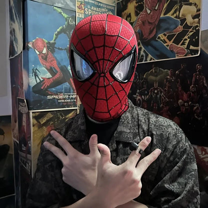 Spider Man Mobile Eye 1:1 Sculpture - Electronic Desktop Decoration with Remote Control, Perfect Gift for Adults and Children