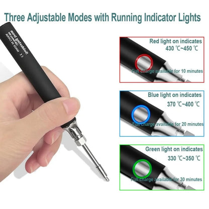 Wireless Rechargeable Electric Soldering Iron – USB 5V 8W Fast Charging Lithium Battery Portable Welding & Repair Tool for Precision Electronics