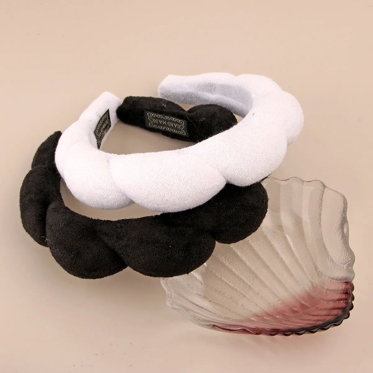 Sponge Spa Headband with Wristbands – Wide Padded Face Washing, Skin Care, Makeup Removal & Shower Headband for Women & Girls