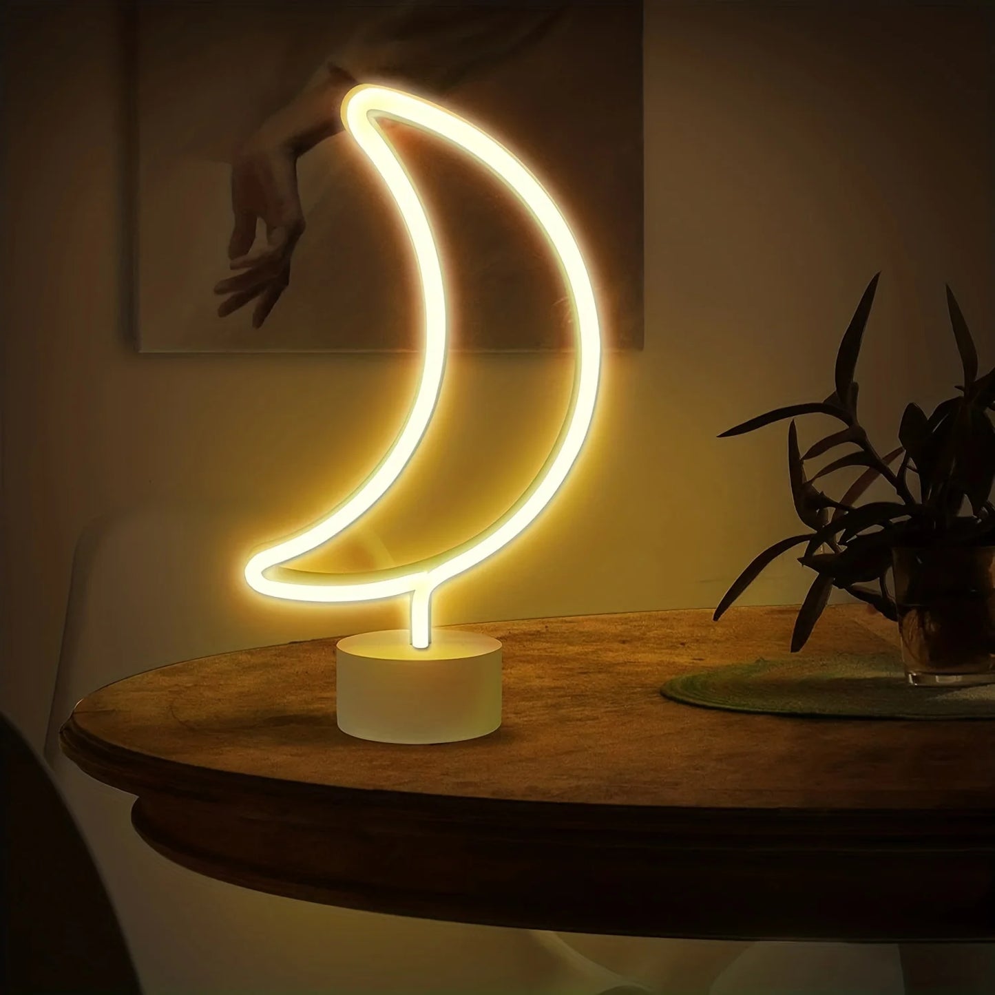 Countertop Decorative Neon Sign – USB or Battery-Powered Night Light for Holiday, Party, Kitchen & Home Decor