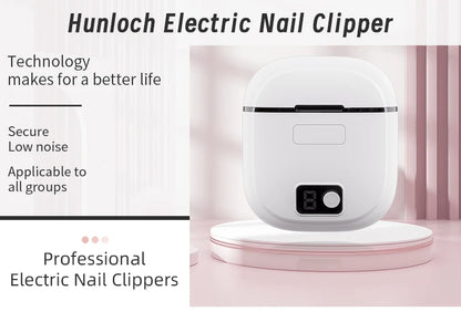 Electric Nail Clipper – 3-Speed Automatic Nail Cutter with Storage, LCD Light & USB Charging for Adults, Seniors, Babies, and Kids