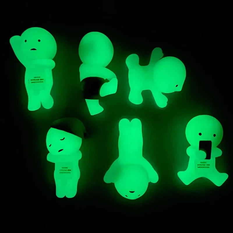 Smiski Hippers Luminous Elf Blind Box – Cute Mini Night Light Doll, Cartoon Figure Christmas Gift