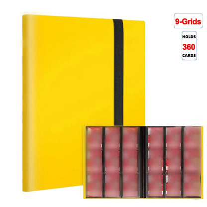 Trading Card Binder - 160/360/480 Capacity Side-Loading PP Card Holder Album for Gaming Cards