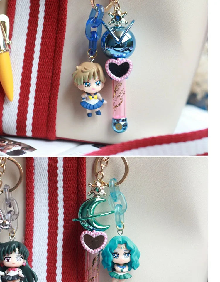 New Sailor Moon Car Keychain — Tsukino Usagi Anime Figure Keyring, Backpack Pendant Doll, Kids’ Collectible Toy Gift