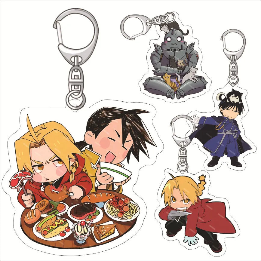 Fullmetal Alchemist Edward Elric Acrylic Keychain – Anime Bag Charm & Creative Gift Keyring