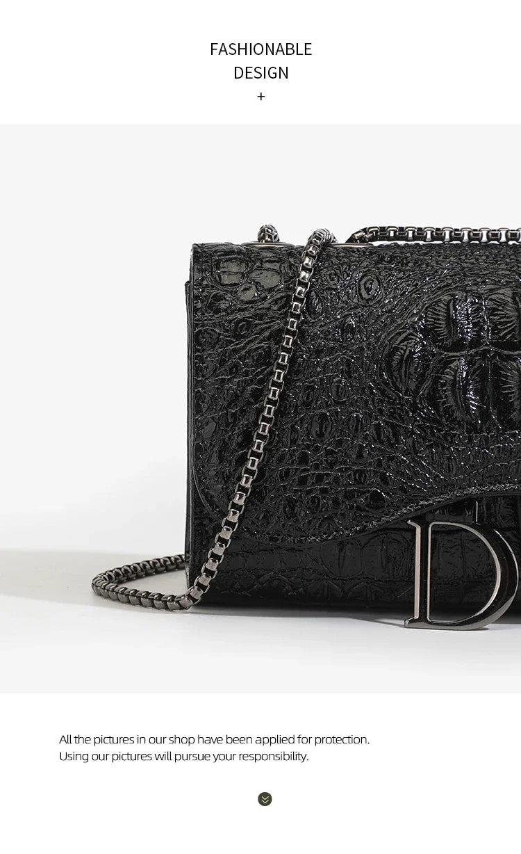 Women's Luxury Crossbody Handbag – Sequined Shoulder Messenger Bag with Chains, Casual Purses & Handbags