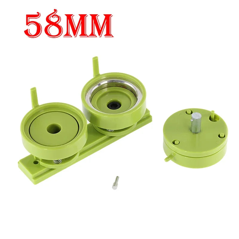 25/32/37/44/58/75mm Badge Maker Molds - DIY Button Press Machine, Interchangeable Die Mould for Round Badge Punching