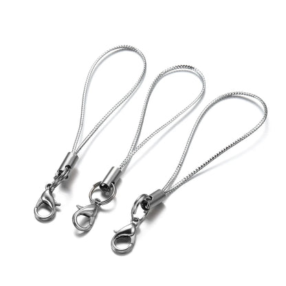 20/50/100PCS Lanyard Strap Cords - Lobster Clasp Rope Keychains for Charms, Pendants, Mobile Accessories & DIY Crafts