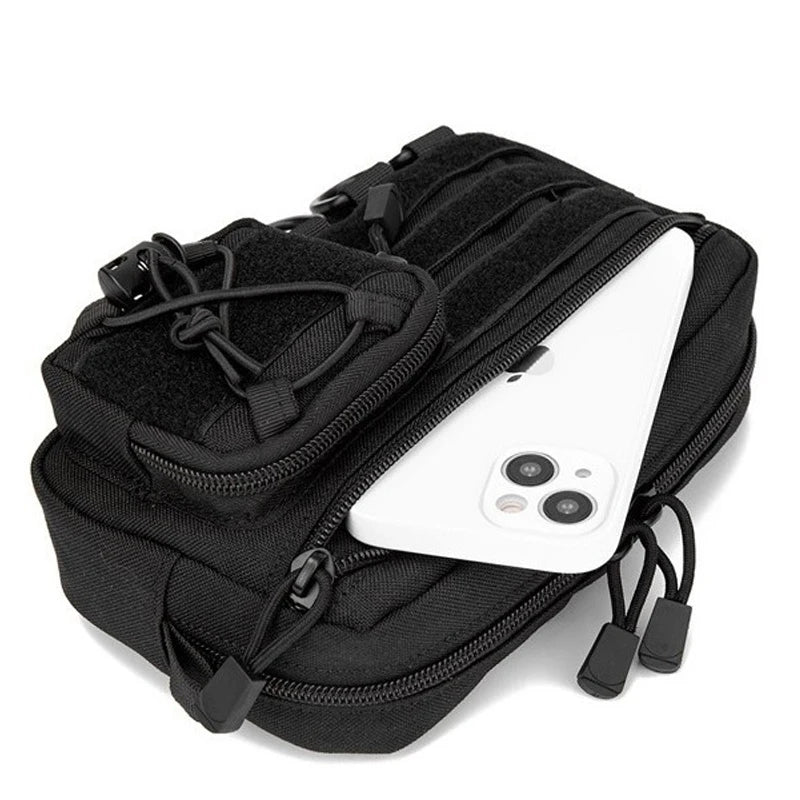 1000D EDC Molle Organizer Pouch – Horizontal Utility Tool Bag, Outdoor Waist Pack for EMT, Hunting & Fanny Pack Use