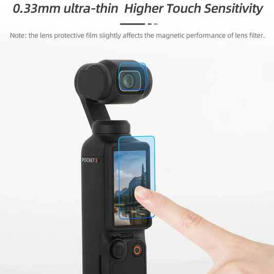 Tempered Glass for DJI Osmo Pocket 3 – HD Screen & Lens Protector Set, Explosion-Proof Accessories