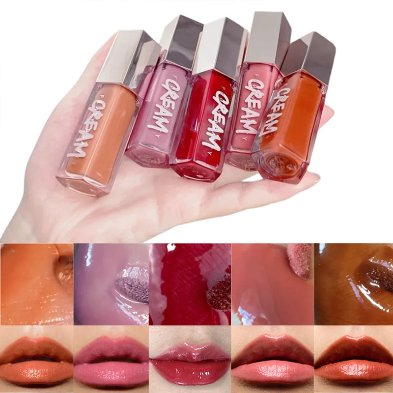 FB Gloss Bomb Cream Lip Gloss | High Shine, Glitter, Moisturizing Plumper, Long-Lasting Liquid Lipstick 9ml