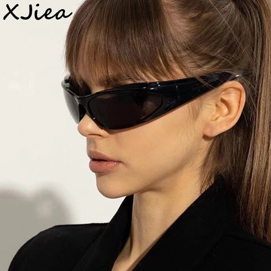 Y2K Vintage Sunglasses — Retro Oval Mirror Lenses for Men & Women, Punk Style Outdoor Cycling Goggles, UV400 Eyewear