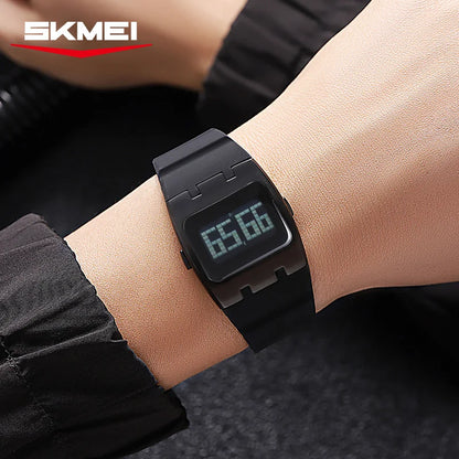 SKMEI 2415 Men’s Digital Watch — Waterproof Luminous Electronic Chronograph with Calendar & Alarm