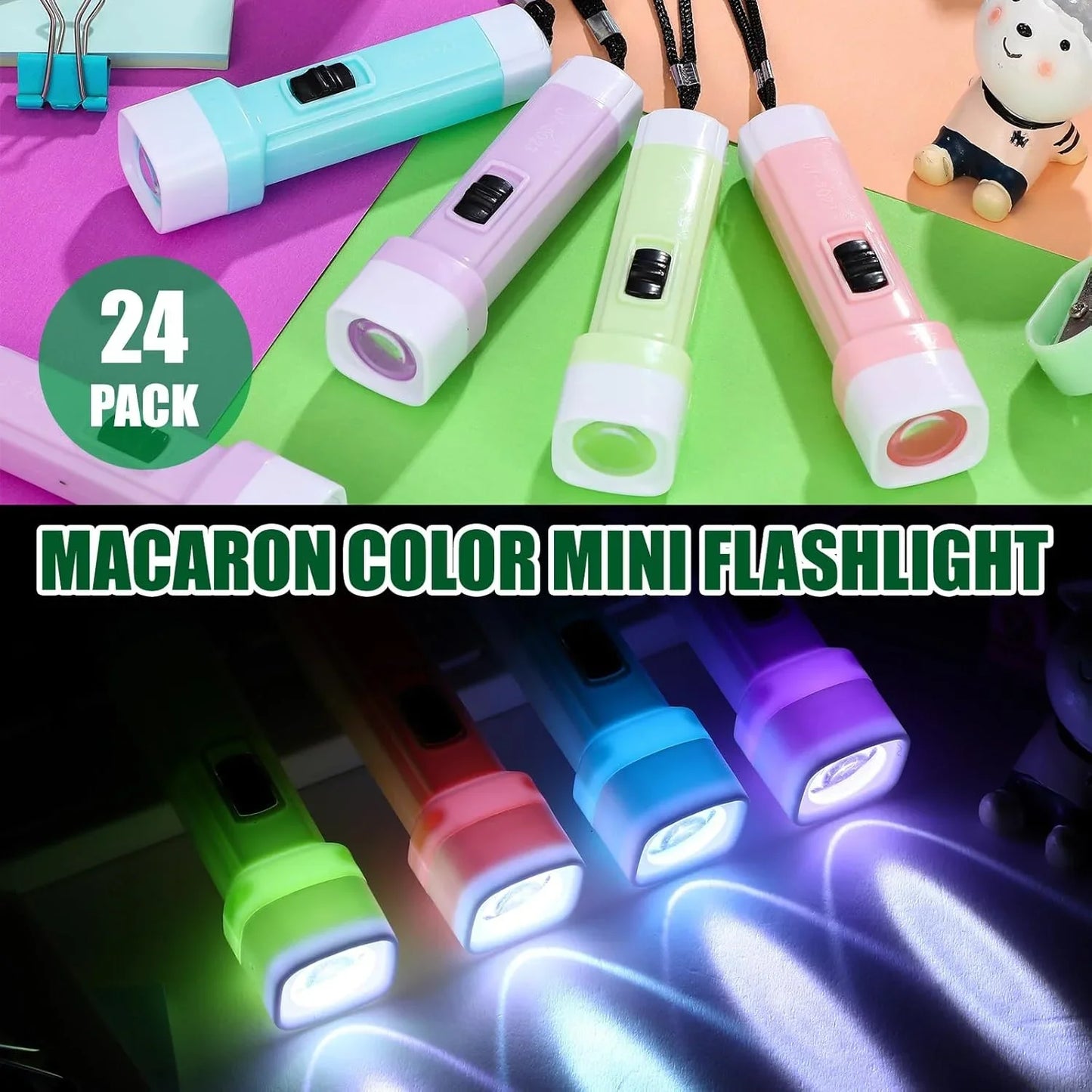 Mini LED Flashlights Toy — 5-100pcs Party Favors for Kids, Halloween, Christmas & Wedding Gifts