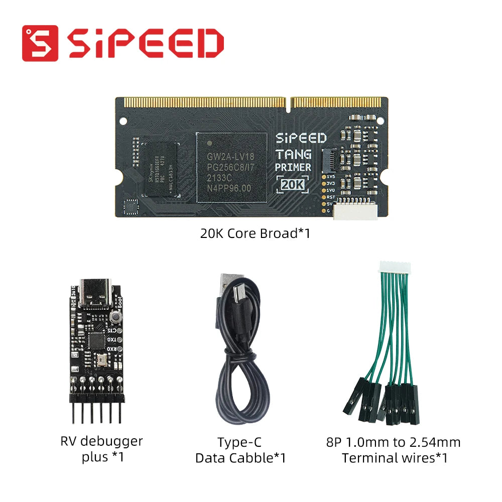 Sipeed Tang Primer 20K FPGA GoAI Core Board - GW2A Minimum System for AI Projects