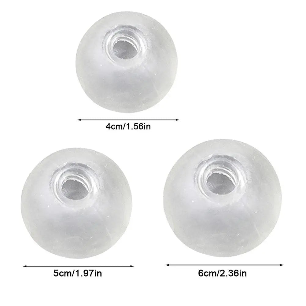 10-Piece Sphere Jewelry Casting Molds - DIY Silicone Ball Molds for Handmade Crafts and Stress Relief Toys
