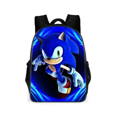 Cartoon Sonic School Backpack – Anime Kids' Primary & Secondary Mochila Bag
