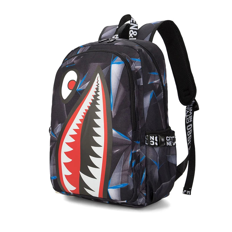 Anti-Theft Waterproof Backpack — Unisex Fabric Rucksack Travel Bag for School & Students