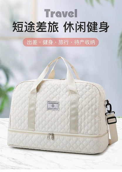 Short Trip Travel Bag – Large Capacity Waterproof Handbag with Dry & Wet Separation for Men & Women
