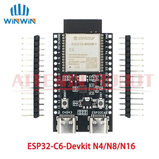 ESP32-C6 WiFi & Bluetooth Development Board – Dual Type-C Core Board for Arduino IoT Projects