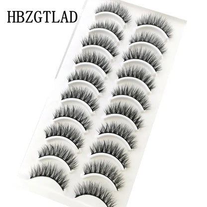 10 Pairs 3D Mink False Eyelashes – Natural Long & Short Lash Extensions Makeup Kit (41 Styles)