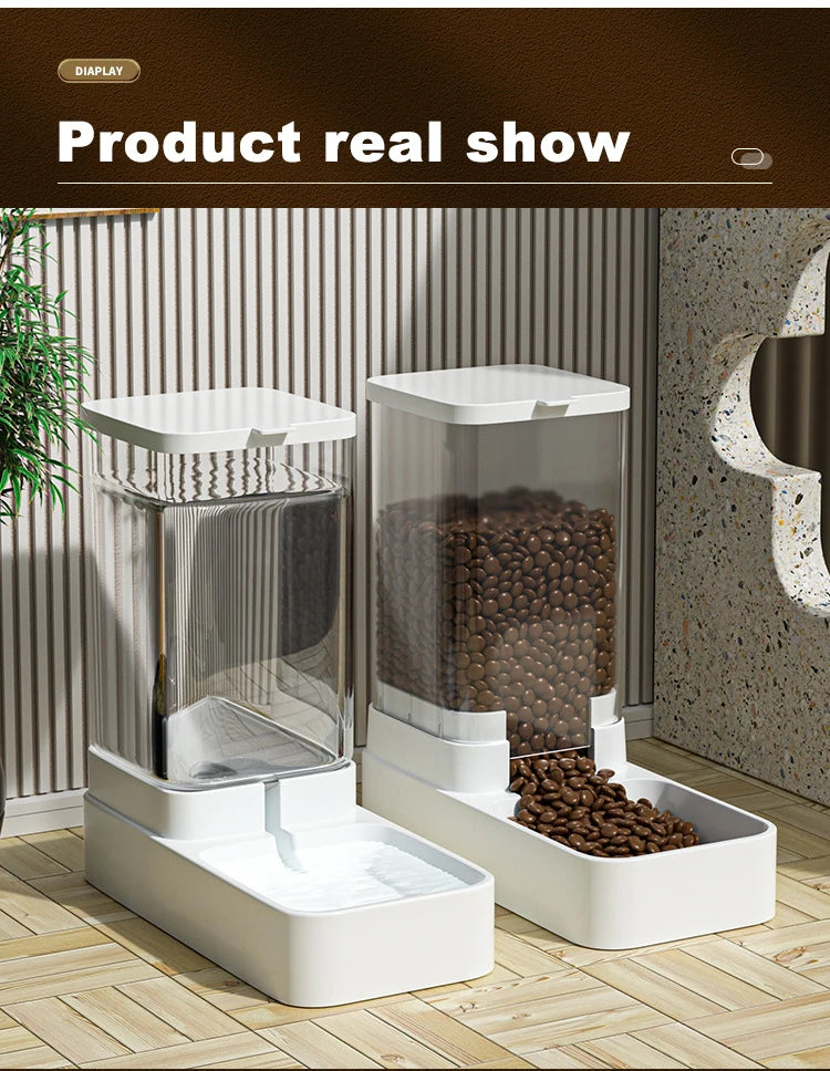 Gravity Automatic Pet Feeder – Food and Water Dispenser for Cats and Dogs