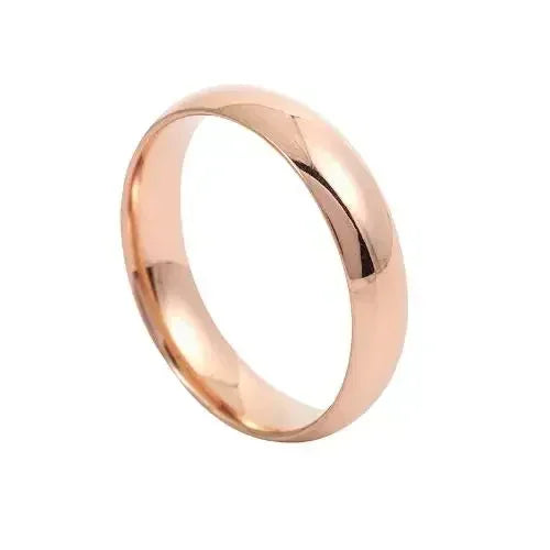 Classic Smooth Stainless Steel Couple Ring – Simple Fashion Wedding & Engagement Band for Men & Women