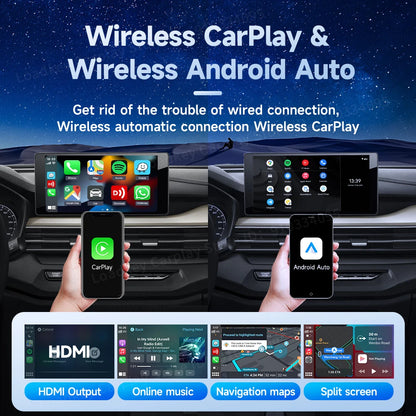 8+128GB Carlinkit TV Box — Android 13 Wireless CarPlay & Android Auto Adapter, 8-Core Qualcomm, HDMI