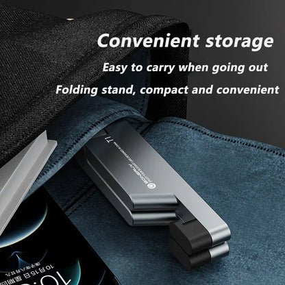 T1 Universal Mini Aluminum Folding Desk Mount - Portable Cellphone Cradle and Foldable Stand