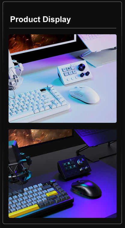 Ajazz AKP03E Desktop Helper Console – Programmable Macro Mini Keyboard with Custom Buttons for Multi-Scenario Use