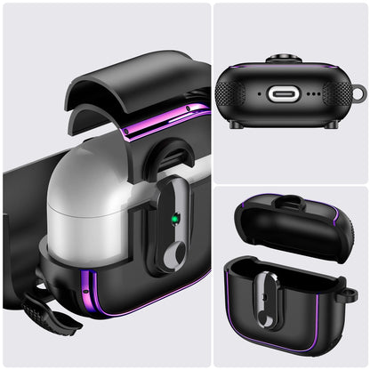 Armor Lock Earphone Case for AirPods – Shockproof TPU & PC Cover for AirPods 1, 2, 3, 4 & Pro 2, 2nd & 4th Gen