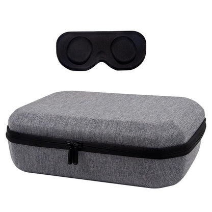 Waterproof Hard Carry Case with Lens Cover: Travel & Home Storage Bag for Meta Quest 3 VR Headset & Game Controller - Mesh Pocket