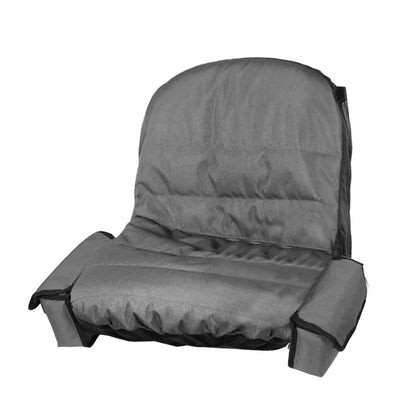Riding Mower Seat Cover with Storage Pockets, 600D Oxford Tractor Seat Protector Universal Fit for Most Lawn Mowers